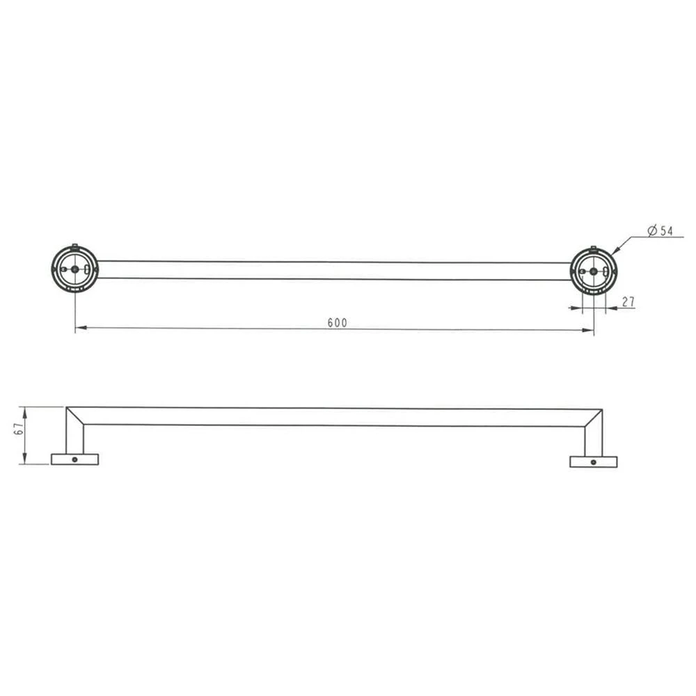 Kronenbach Radia Badetuchhalter 60 cm Kronenbach Radia Badetuchhalter 60 Cm -Kronenbach hersteller kronenbach accessoires radia badetuchhalter 895544