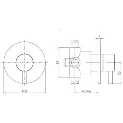Kronenbach AQA 2.0 Unterputz-Fünfwegeumsteller