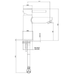 Kronenbach AQA 2.0 Waschtisch-Einhebelmischer Ohne Ablaufgarnitur -Kronenbach hersteller kronenbach aqa 2 waschtisch einhebelmischer 1050587