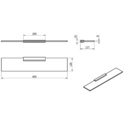 Kronenbach Plana 2.0 Ablage 60 Cm