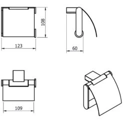 Kronenbach Plana 2.0 Papierhalter Mit Deckel