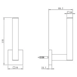 Kronenbach Quara Reservepapierhalter