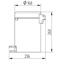 Kronenbach Kosmetikeimer 3 Liter Mit Softclose