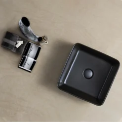 Kronenbach Cube Black Edition Aufsatzwaschtisch 38,5 X 38,5 Cm -Kronenbach hersteller kronenbach badkeramik aufsatzwaschtische lima 2 3631688