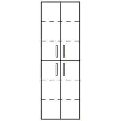 Kronenbach Plana Hochschrank 50 X 35 X 176,5 Cm, 4 Türen -Kronenbach hersteller kronenbach badmoebel plana 100 hoch 1170276