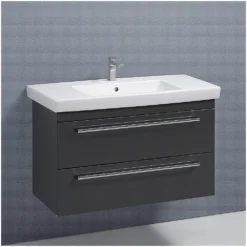 Kronenbach Plana Waschtischunterschrank 100 Cm Mit 2 Auszügen -Kronenbach hersteller kronenbach badmoebel plana 100 waschtischunterschraenke 1242496