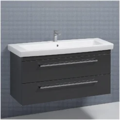 Kronenbach Plana Waschtischunterschrank 130 Cm Mit 2 Auszügen -Kronenbach hersteller kronenbach badmoebel plana 100 waschtischunterschraenke 1353993