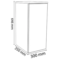 Kronenbach Cube Highboard 30 X 64,6 Cm, 1 Tür, Anschlag Links, Mit TIP-ON -Kronenbach hersteller kronenbach badmoebel plana 2 hochschraenke 3907741