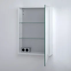 Kronenbach Plana 2.0 Spiegelschrank 50 Cm Mit 1 Tür Und LED-Aufsatzleuchte, Anschlag Rechts
