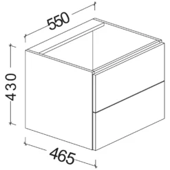 Kronenbach Plana 2.0 Waschtischunterschrank Für Geberit ICon 60 Cm Mit 2 Auszügen 3 Kronenbach Plana 2.0 Waschtischunterschrank Für Geberit ICon 60 Cm Mit 2 Auszügen -Kronenbach hersteller kronenbach badmoebel plana 2 waschtischunterschraenke 2385028