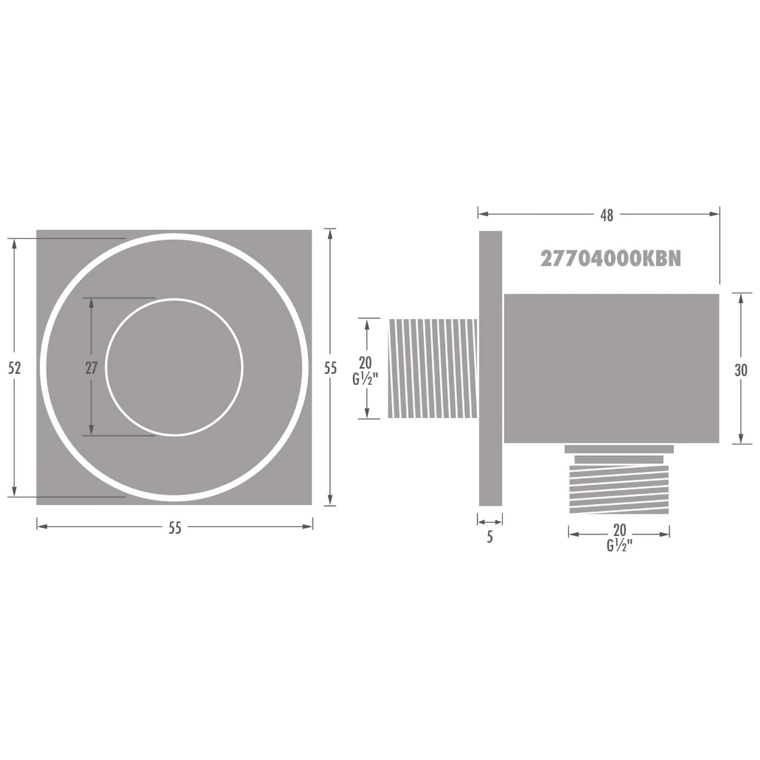 Kronenbach SUPRA 2.0 Wandanschlussbogen eckig Kronenbach SUPRA 2.0 Wandanschlussbogen Eckig -Kronenbach hersteller kronenbach brauseprogramm wandanschlussboegen supra 2 3147035