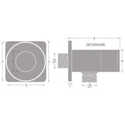 Kronenbach SUPRA 2.0 Wandanschlussbogen Mit Brausehalter Softedge