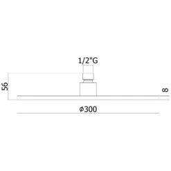 Kronenbach SUPRA 2.0 Black Kopfbrause Ø 30 Cm -Kronenbach hersteller kronenbach lima 2 dusche black 2616268