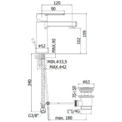 Kronenbach Neura 2.0 Waschtisch-Einhebelmischer Water-Save -Kronenbach hersteller kronenbach neura 2 waschtisch einhebelmischer 1050558