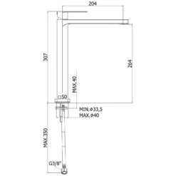Kronenbach Omega 2.0 Waschtischeinhebelmischer XXL Für Schalenbecken -Kronenbach hersteller kronenbach omega 2 waschtisch waschtischeinhebelmischer 2197348