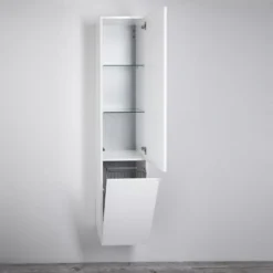 Kronenbach Plana 2.0 Hochschrank 35 X 168 Cm Mit 1 Tür, 1 Wäschekippe, Anschlag Rechts