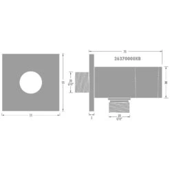 Kronenbach Quara 2.0 Black Wandanschlussbogen Mit Integr. Brausenhalter