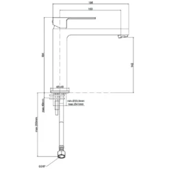 Kronenbach Quara 2.0 XL-Size Waschtisch-Einhebelmischer Ohne Ablaufgarnitur -Kronenbach hersteller kronenbach quara 2 waschtisch m 1315019