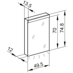 Kronenbach Moon 2.0, 4000K LED-Spiegelschrank 49,5 Cm Mit 1 Tür Und Steckdose Rechts Unten 3 Kronenbach Moon 2.0, 4000K LED-Spiegelschrank 49,5 Cm Mit 1 Tür Und Steckdose Rechts Unten -Kronenbach hersteller kronenbach spiegelschraenke moon 2 3994739