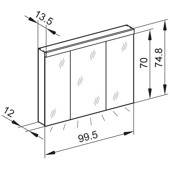 Kronenbach Moon 2.0, 3000K LED-Spiegelschrank 99,5 cm mit 3 Türen und Steckdose unten Kronenbach Moon 2.0, 3000K LED-Spiegelschrank 99,5 Cm Mit 3 Türen Und Steckdose Unten -Kronenbach hersteller kronenbach spiegelschraenke moon 2 spiegelschrank 3995887