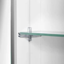 Kronenbach Moon 2.0, 3000K LED-Spiegelschrank 129,5 Cm Mit 2 Türen Und Steckdose Unten -Kronenbach hersteller kronenbach spiegelschraenke moon 2 spiegelschrank 3997111