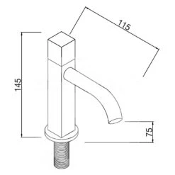 Kronenbach Kaltwasserhahn Standventil