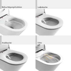 Geberit DuoFix Element Für Wand-WC Mit Kronenbach Tube Dusch-WC Spülrandlos Inkl. WC-Sitz -Kronenbach herstelleruebergreifende sets wc geberit duofix element 11669559