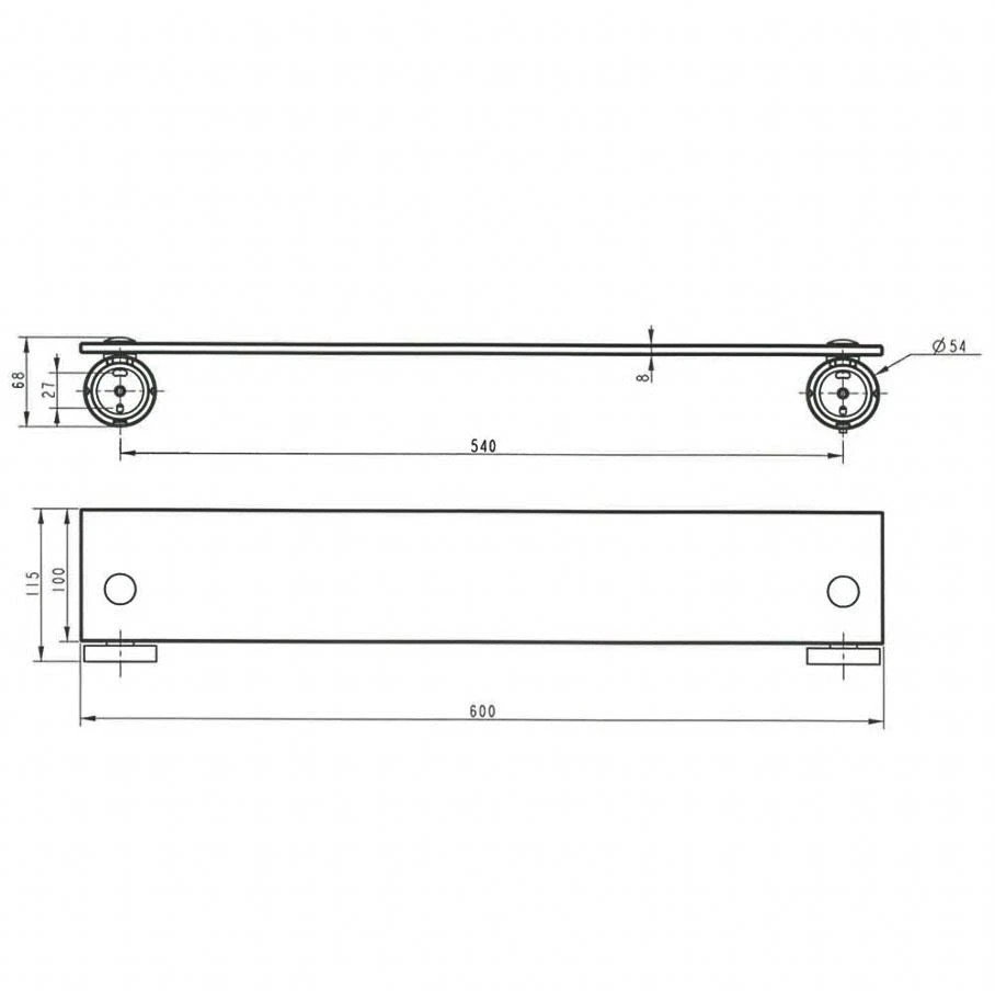 Kronenbach Lima 2.0 Black Ablage 60 cm Kronenbach Lima 2.0 Black Ablage 60 Cm -Kronenbach kronenbach bad accessoires lima 2 black 6770703