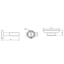 Kronenbach Lima 2.0 Black Seifenhalter