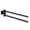 Kronenbach Quara 2.0 Black Handtuchhalter Zweiarmig 41,2 Cm