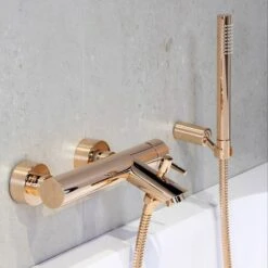 Kronenbach SUPRA Rose Gold Handbrausegarnitur Mit Brausehalter