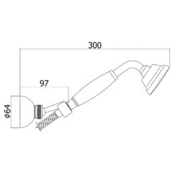 Kronenbach IOTA 2.0 Brausegarnitur Mit Brausehalter