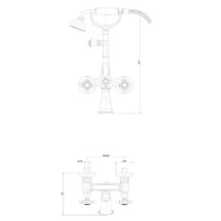 Kronenbach IOTA 2.0 Aufputz-Wannenarmatur Mit Brausegarnitur 2 Kronenbach IOTA 2.0 Aufputz-Wannenarmatur Mit Brausegarnitur -Kronenbach kronenbach badarmaturen iota wanne aufputz wannenarmatur 5016692