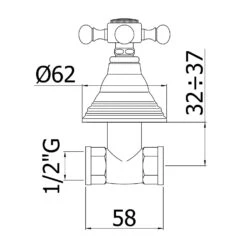 Kronenbach IOTA 2.0 Unterputzventil 1/2"