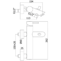 Kronenbach Lima 2.0 Rose Gold Wannenfüllbatterie Aufputz -Kronenbach kronenbach badarmaturen lima 2 rose gold 4880189