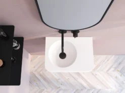 Kronenbach Lima 2.0 Black Waschtisch-Wandarmatur 24,5 Cm Inkl. Grundkörper