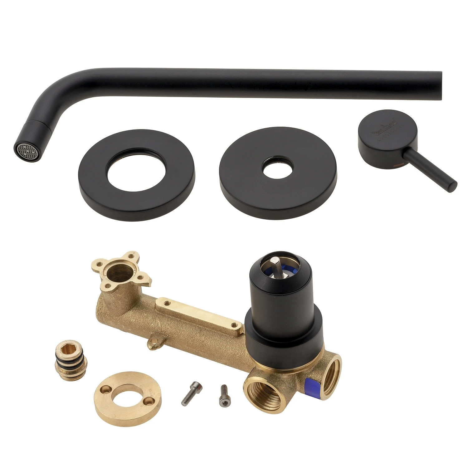 Kronenbach Lima 2.0 Black Waschtisch-Wandarmatur 24,5 cm inkl. Grundkörper Kronenbach Lima 2.0 Black Waschtisch-Wandarmatur 24,5 Cm Inkl. Grundkörper -Kronenbach kronenbach badarmaturen lima 2 waschtisch black 6853289