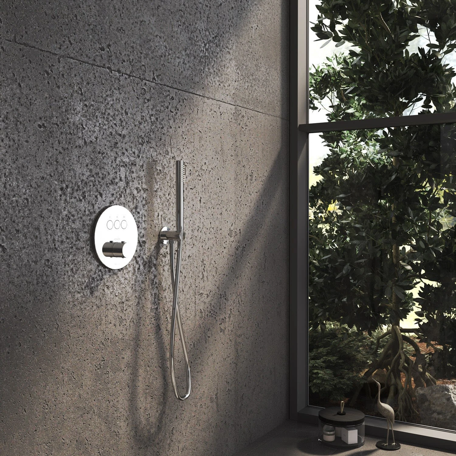 Kronenbach Smart Push Thermostat Unterputz für 3 Verbraucher, runde Ausführung Kronenbach Smart Push Thermostat Unterputz Für 3 Verbraucher, Runde Ausführung -Kronenbach kronenbach badarmaturen smart push thermostate unterputz 10267289