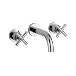 Kronenbach Zeta 2.0 Dreiloch-UP-Waschtischmischer Ausladung 24,5 Cm