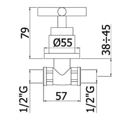 Kronenbach Zeta 2.0 Unterputzventil 1/2"