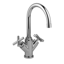 Kronenbach Zeta 2.0 Zweigriff-Waschtischmischer Mit Ablaufgarnitur