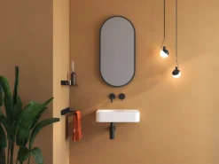 Kronenbach Stone Handwaschbecken 45 X 33 Cm, Becken Links Ohne Hahnlochbohrung -Kronenbach kronenbach badkeramik handwaschbecken stone 45 x 6910458