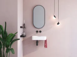 Kronenbach Stone Handwaschbecken 45 X 33 Cm Mit Handtuchhalterung, Becken Links Ohne Hahnlochbohrung -Kronenbach kronenbach badkeramik handwaschbecken stone 45 x 7969657