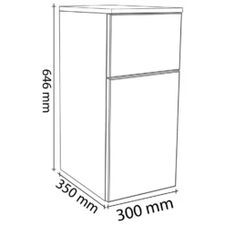 Kronenbach Cube Highboard 30 X 64,6 Cm, 1 Auszug, 1 Tür, Anschlag Links, Mit TIP-ON -Kronenbach kronenbach badmoebel cube hochschraenke highboard 30 3973457