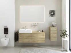 Kronenbach Cube Waschtischkonsole 121 Cm Mit 4 Auszügen Und TIP-ON -Kronenbach kronenbach badmoebel cube waschtischkonsolen 120 cm 8729822