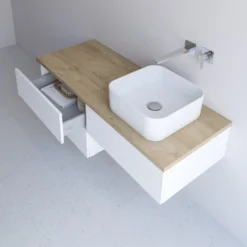 Kronenbach Cube Waschtischkonsole 141 Cm Mit 4 Auszügen Und TIP-ON