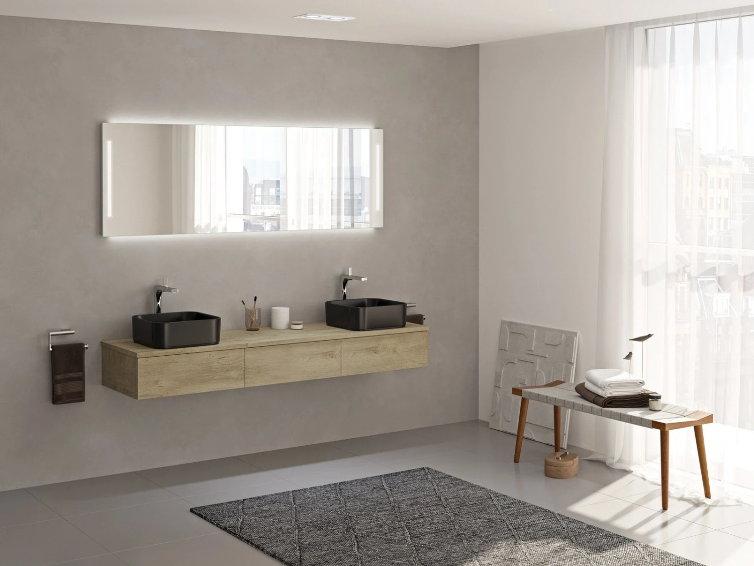 Kronenbach Cube Waschtischkonsole 181 cm für 2 Waschtische mit 3 Auszügen und TIP-ON Kronenbach Cube Waschtischkonsole 181 Cm Für 2 Waschtische Mit 3 Auszügen Und TIP-ON -Kronenbach kronenbach badmoebel cube waschtischkonsolen 180 cm 8729717