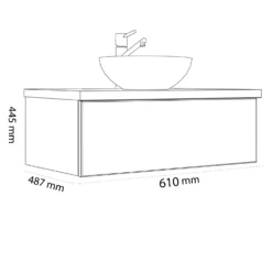 Kronenbach Cube Waschtischkonsole 61 Cm Mit 1 Auszug Und TIP-ON 2 Kronenbach Cube Waschtischkonsole 61 Cm Mit 1 Auszug Und TIP-ON -Kronenbach kronenbach badmoebel cube waschtischkonsolen 60 cm 6386863