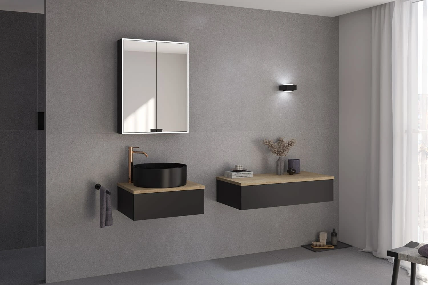 Kronenbach Cube Waschtischkonsole 61 cm mit 1 Auszug und TIP-ON Kronenbach Cube Waschtischkonsole 61 Cm Mit 1 Auszug Und TIP-ON -Kronenbach kronenbach badmoebel cube waschtischkonsolen 60 cm 8723819