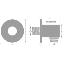 Kronenbach SUPRA 2.0 Wandanschlussbogen Rund